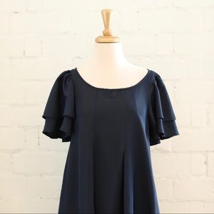 Swing Dress Ruffle Sleeves